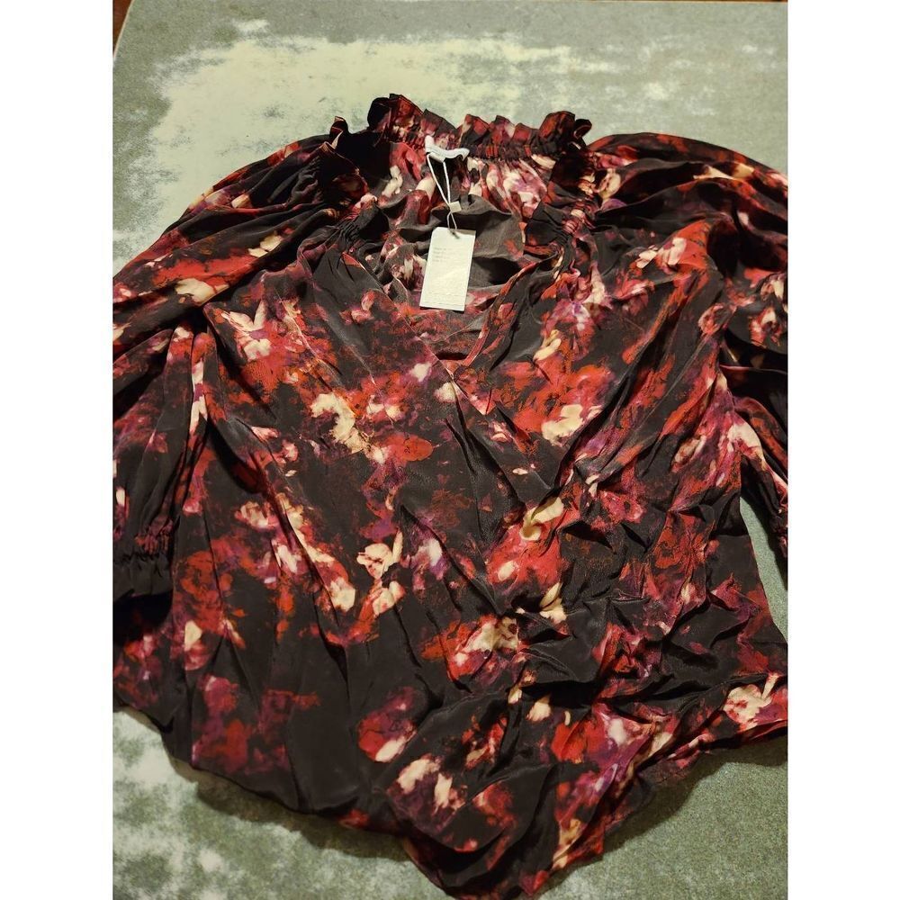 NWT Gilner Farrar Ellie Blouse in Moody Floral sz XS - Picture 2 of 4